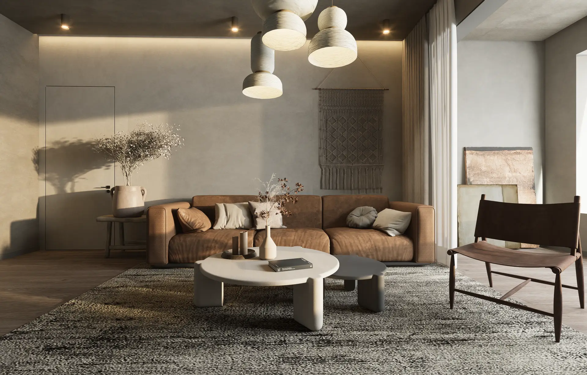 Sophisticated townhouse interior